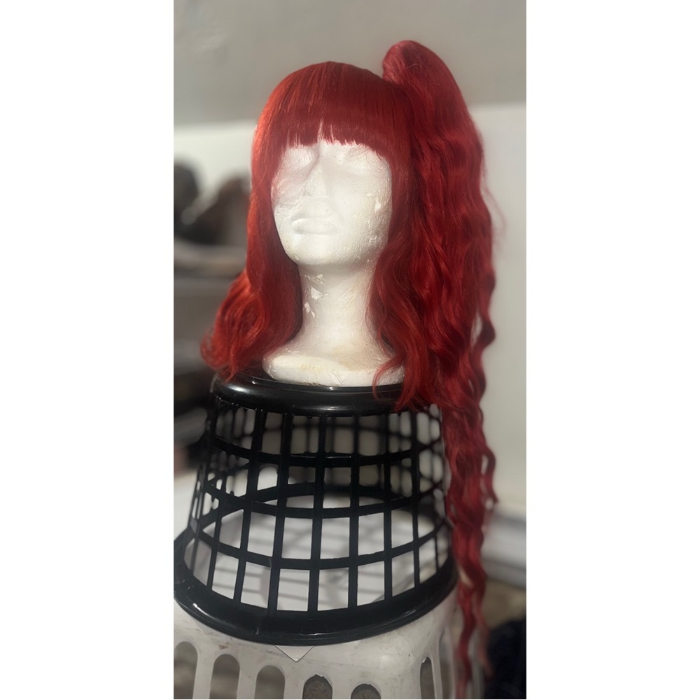 Red Pigtail Hair Extension